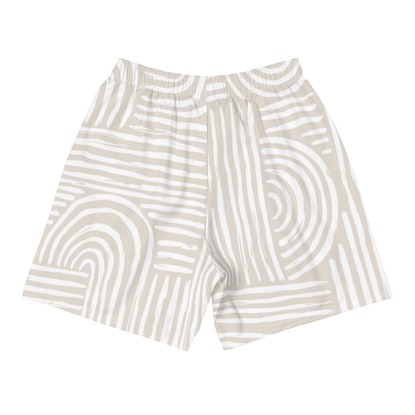 Men's Athletic Shorts - Basketball Mesh Shorts - Beige