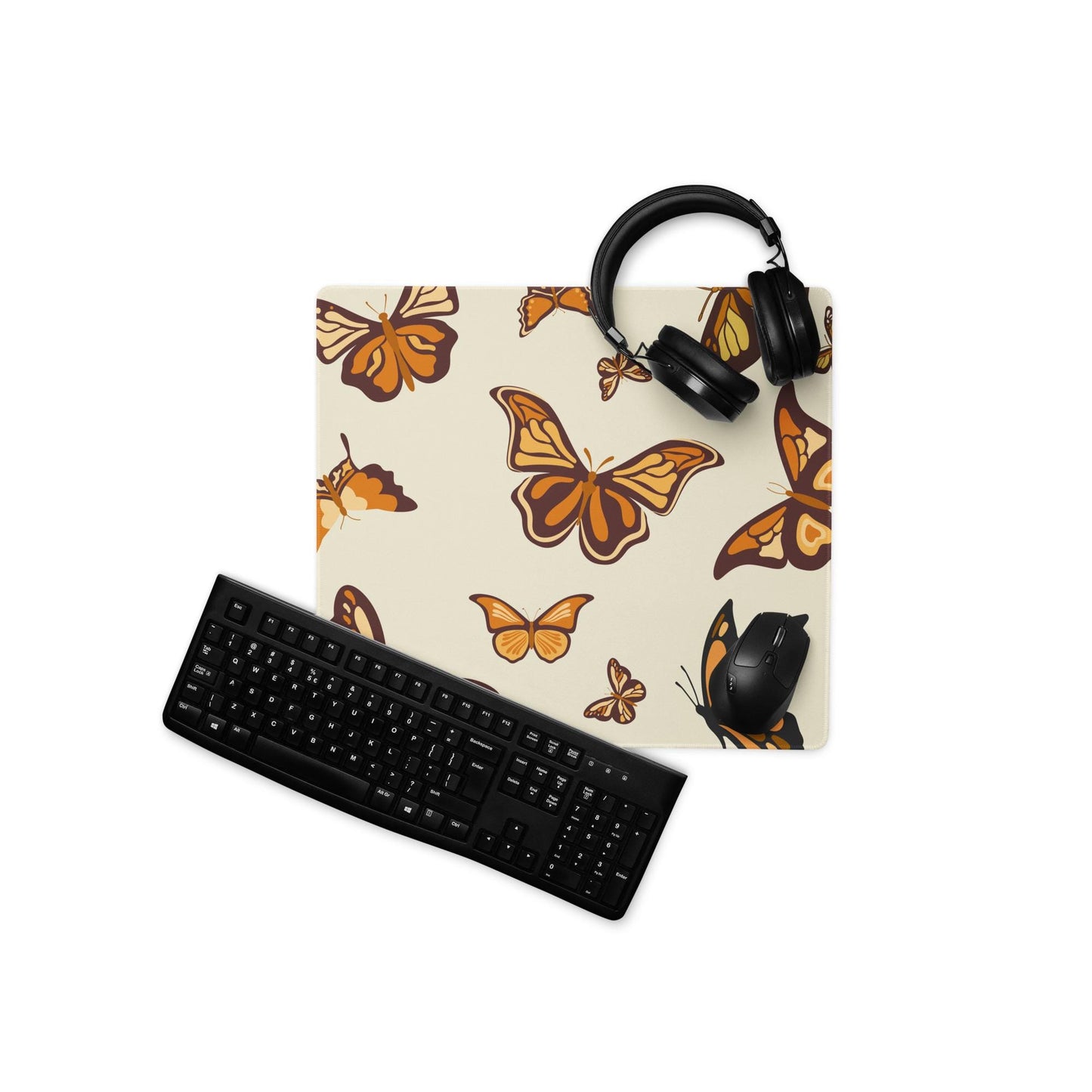 Large Desk Mat, Aesthetic Essentials, Modern Office Decor, Home Office Supplies, Pro Gamer Mouse Pad, Butterfly Lover, Nature Aesthetic