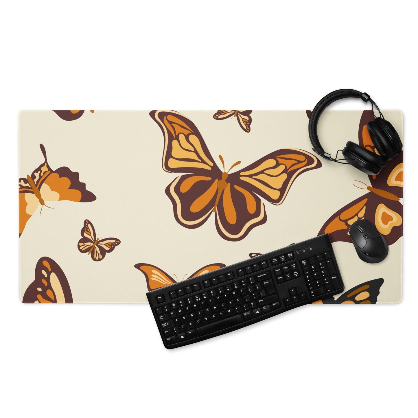 Large Desk Mat, Aesthetic Essentials, Modern Office Decor, Home Office Supplies, Pro Gamer Mouse Pad, Butterfly Lover, Nature Aesthetic
