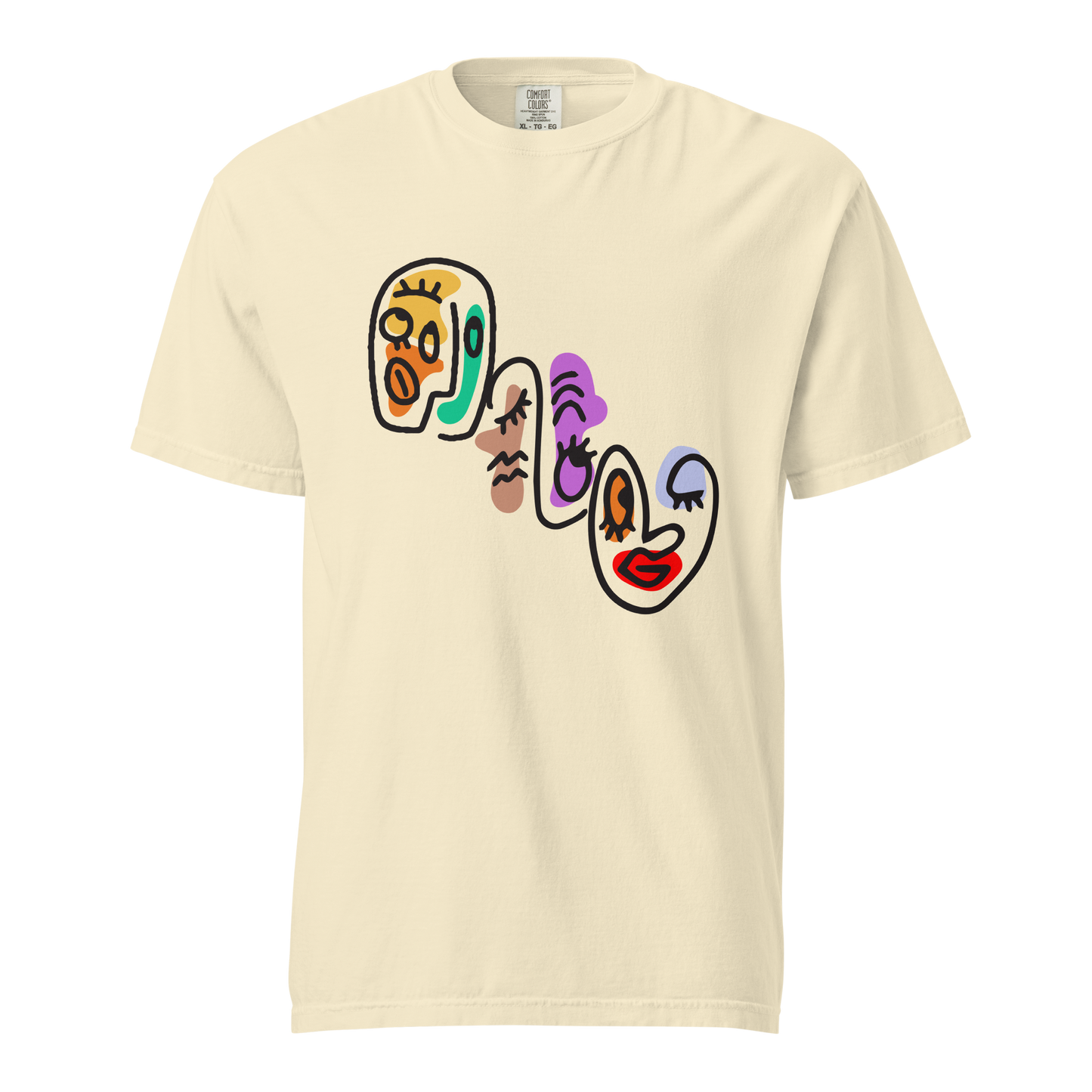 Minimalist Abstract Art Lover Tee, Unisex Heavyweight Tshirt