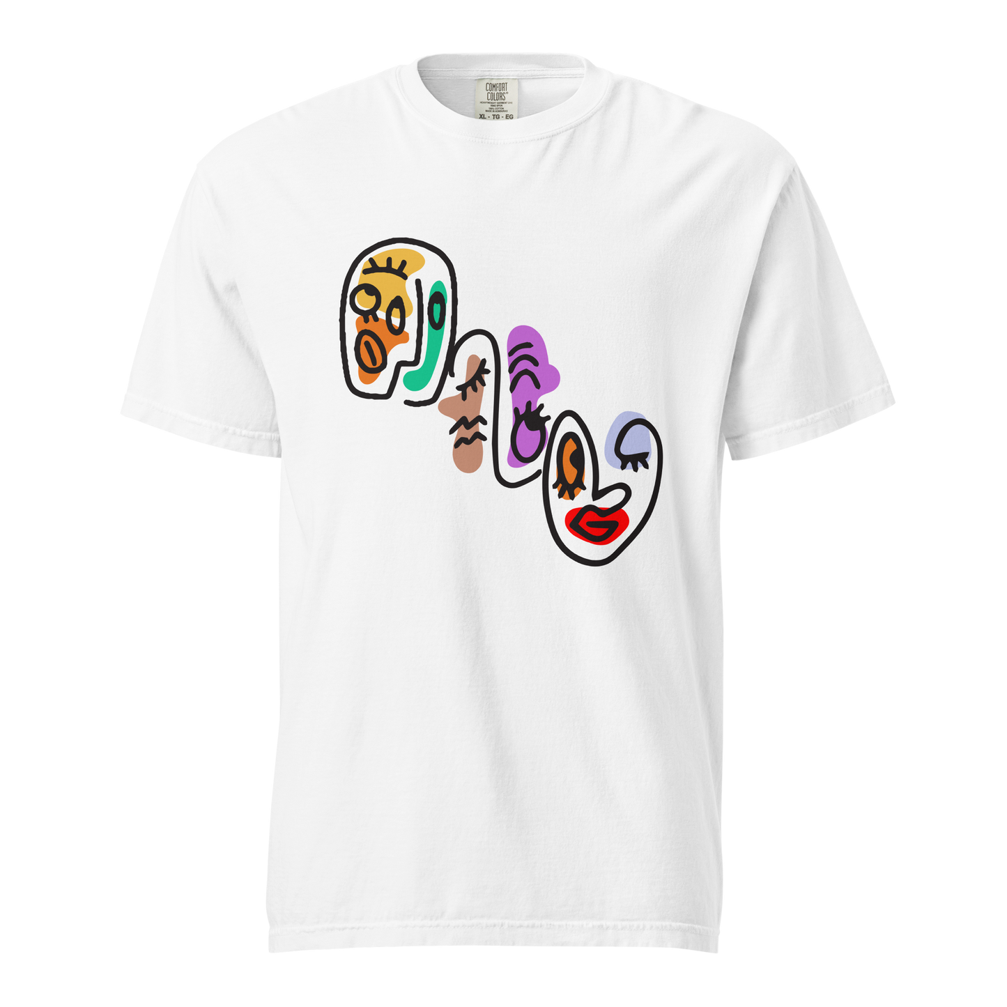 Minimalist Abstract Art Lover Tee, Unisex Heavyweight Tshirt
