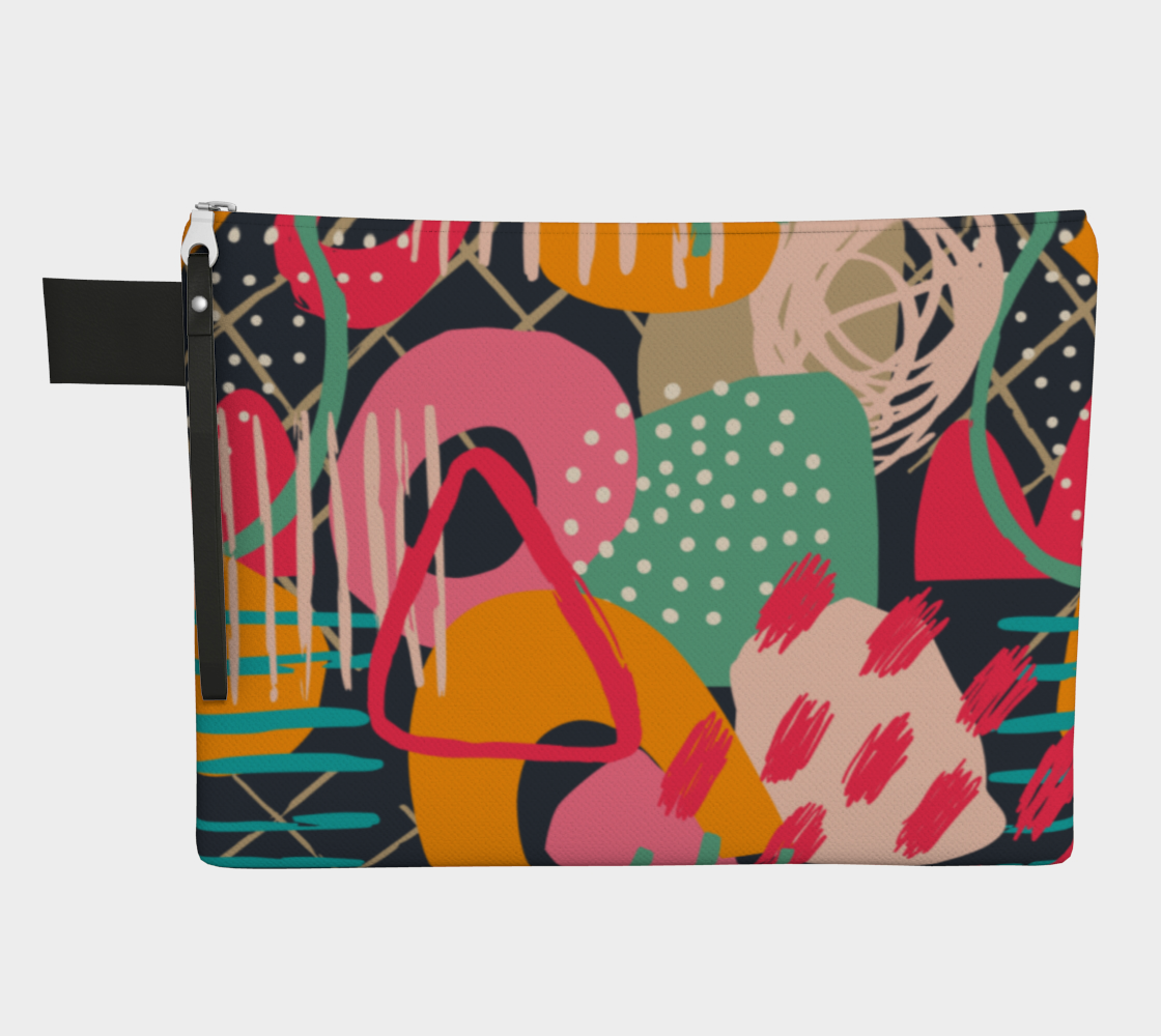 Abstract Zipper Pouch