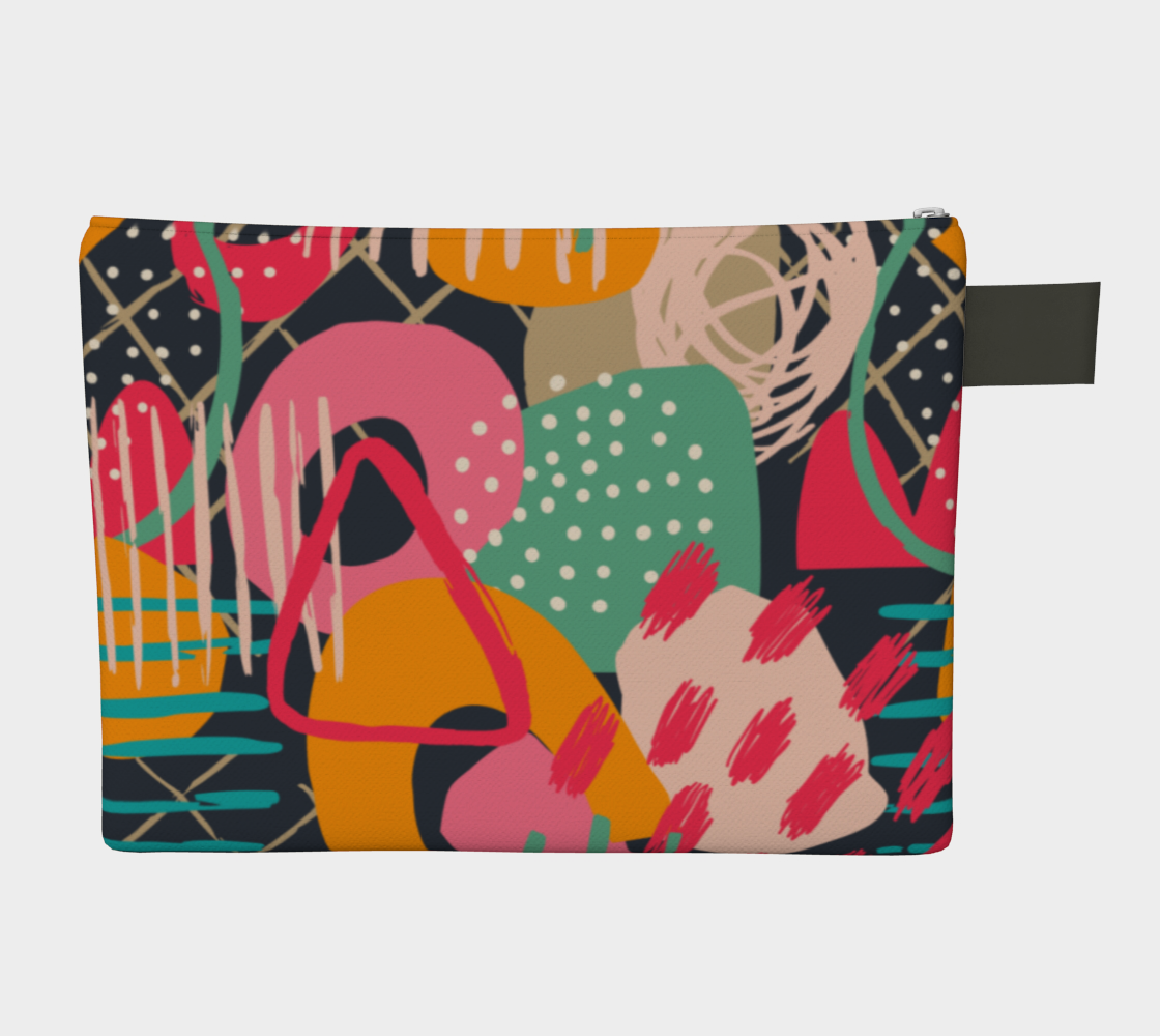 Abstract Zipper Pouch