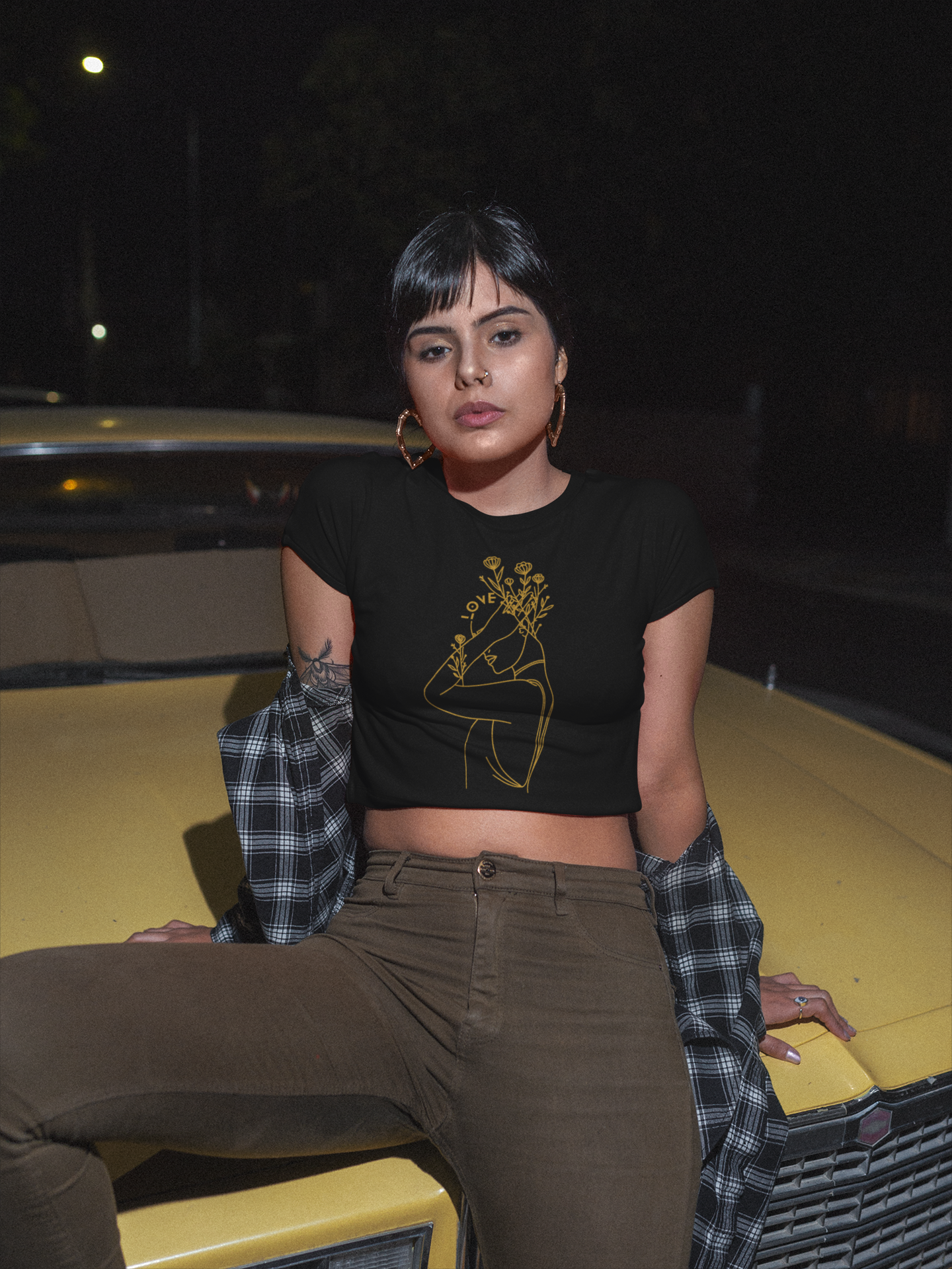 Love Lines Organic Crop Top