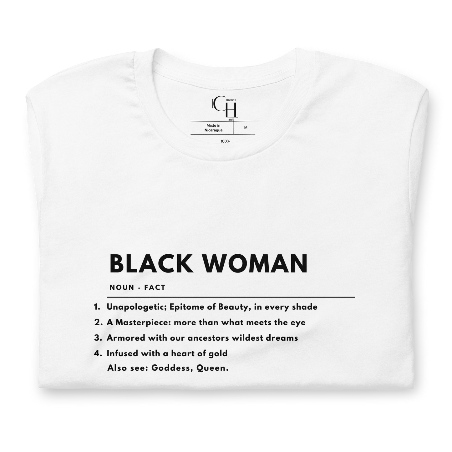 Black Woman Defined unisex t-shirt