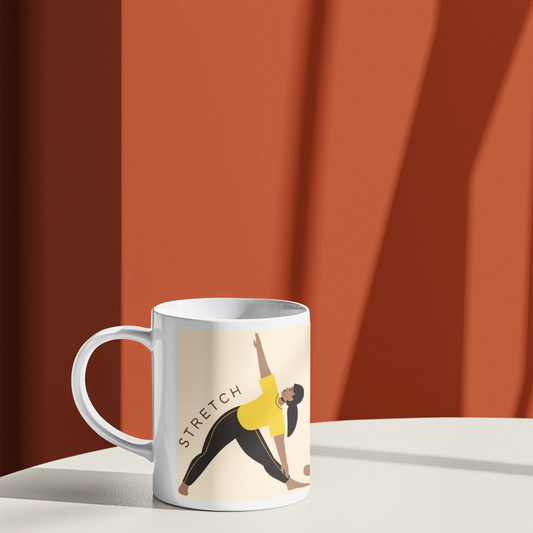 Sip and Breathe Easy Glossy Mug