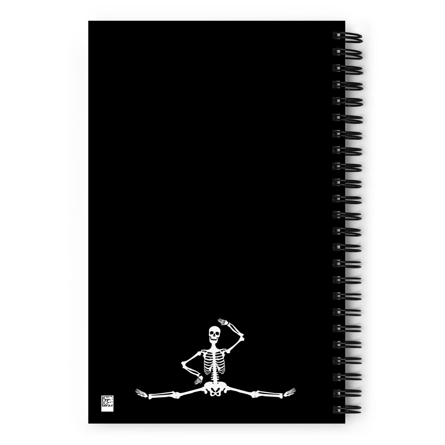 Skeleton Notebook, Spooky Spiral Notebook, Dancing Skeleton, Spooky Stationery