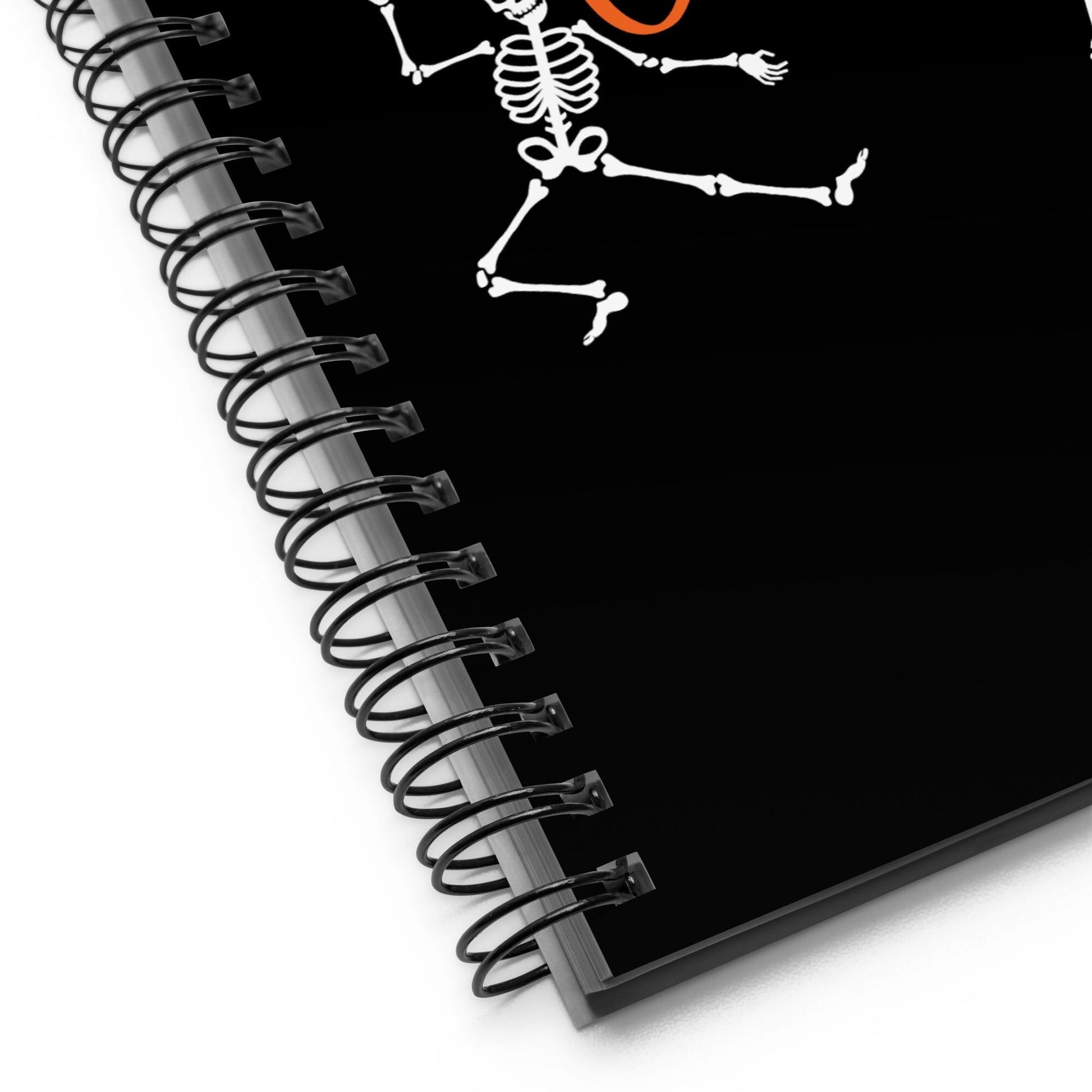 Skeleton Notebook, Spooky Spiral Notebook, Dancing Skeleton, Spooky Stationery