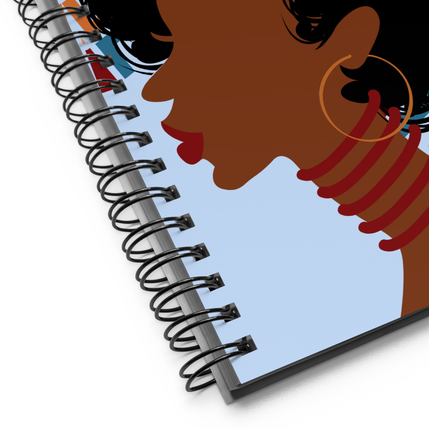 Afro Queen Spiral notebook