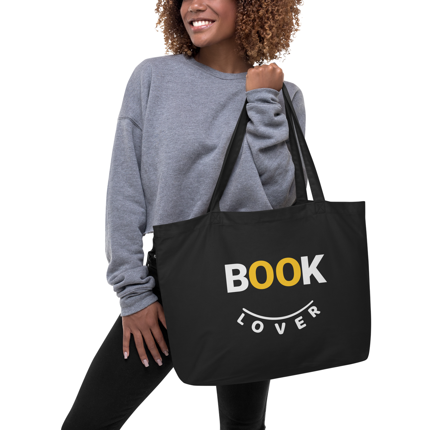 Book Lover large organic tote