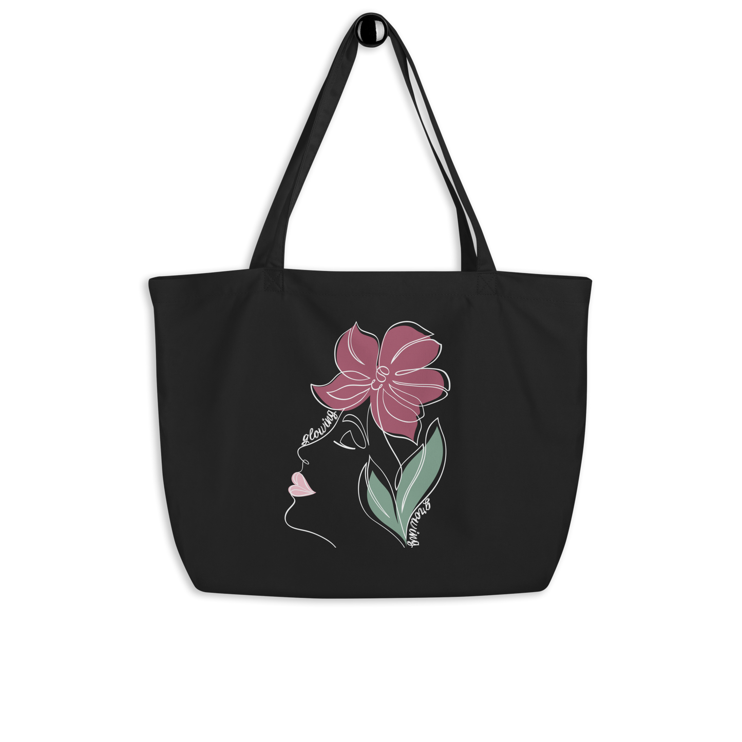 Glowing Large organic tote bag