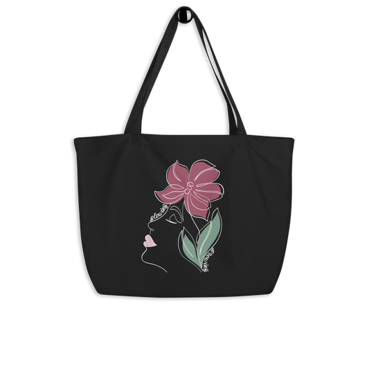 Glowing Large organic tote bag