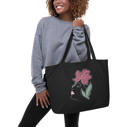 Glowing Large organic tote bag