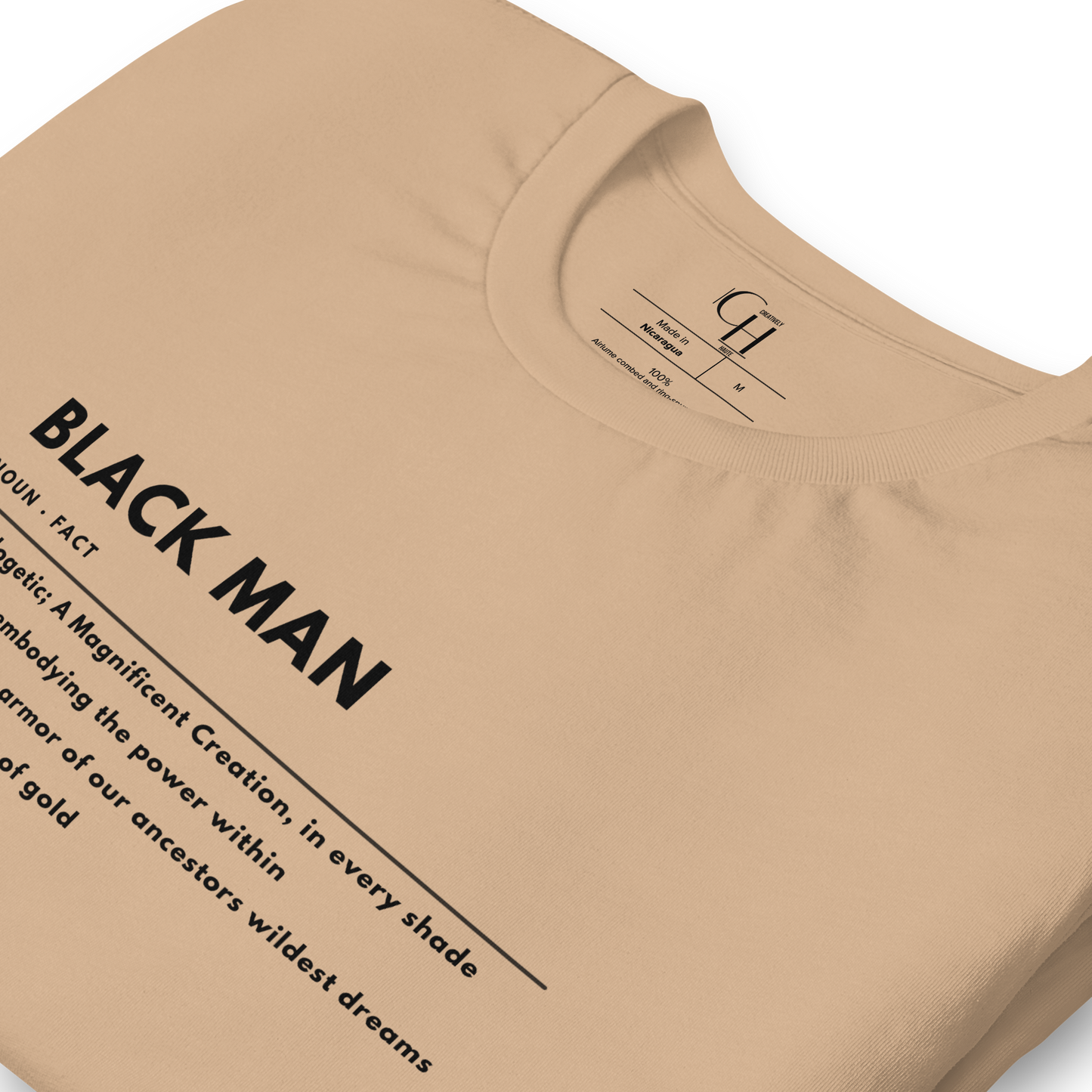 Black Man Defined Unisex Tshirt