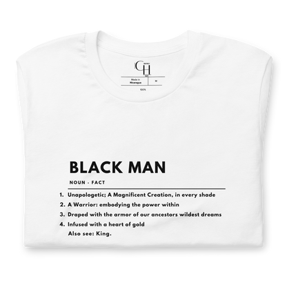 Black Man Defined Unisex Tshirt