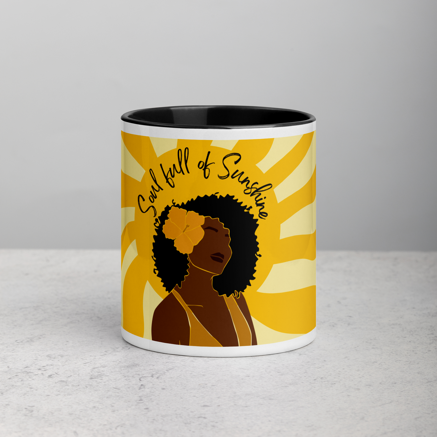 Sunshine Girl Mug with Color Inside